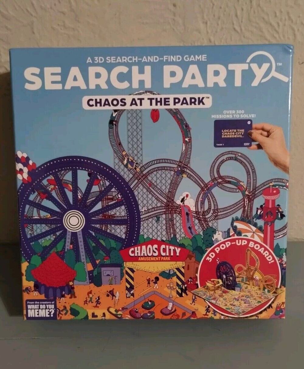 Search Party Chaos at the Park Family Game - Opened but not Used